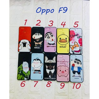 Ốp lưng thời trang in hình cực HOT cho Oppo F9 Tặng kính cường lực
