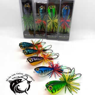 Nhái nhảy lure cá lóc, cá quả siêu nhạy HT JumpFrog 3D Thái Lan