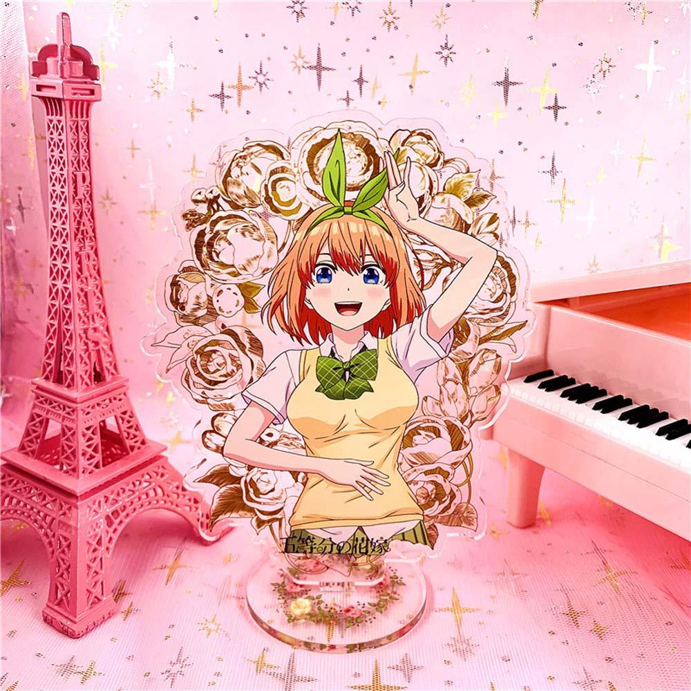 Lilyes Mô Hình Nhân Vật Anime Nakano Miku Thời Trang Bằng Acrylic Có Giá Đỡ Để Bàn Trang Trí