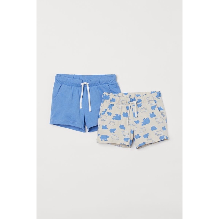 Set 2 quần short xanh hà mã HM H&amp;M_hàng chính hãng authentic