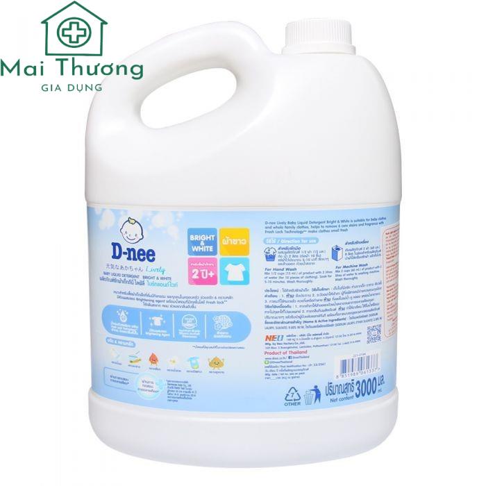 [DNEE ĐẠI THỊNH] Nước Giặt quần áo em bé Dnee Thái Lan 3000ml nhập khẩu bởi cty đại thinh-team nhãn đầy đủ