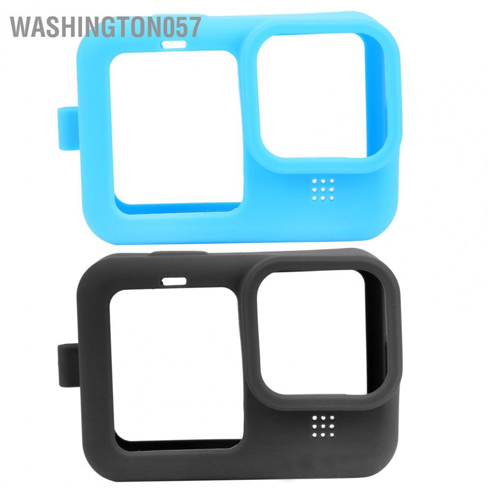 Washington057 Soft Silicone Protective Case Cover Safety Wrist Lanyard with Camera Lens Cap for GoPro 9