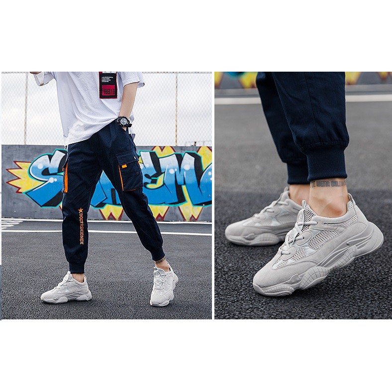 GiàyThể Thao  Nam Giày Sneaker lót thoáng khí khử mùi mùa đông giữ nhiệt đi êm mềm hot trend hd27 xám