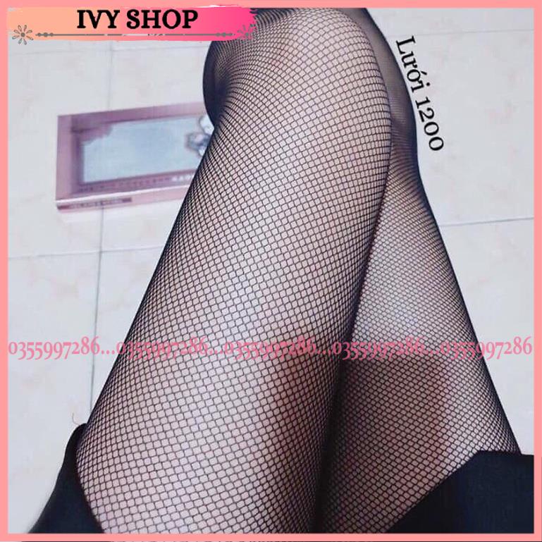 Quần tất lưới nữ Không gân không rách, không xước cực sang chảnh - Lưới hộp - Ivyshop