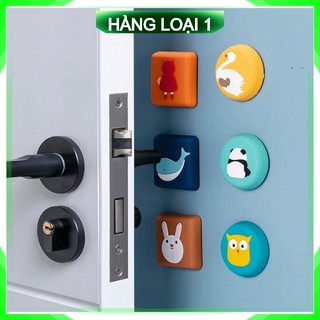 [Bảo hành-1 Đổi 1] Miếng chặn cửa cao su silicon dán tường tủ bàn ghế chống tiếng ồn va đập dễ thương
