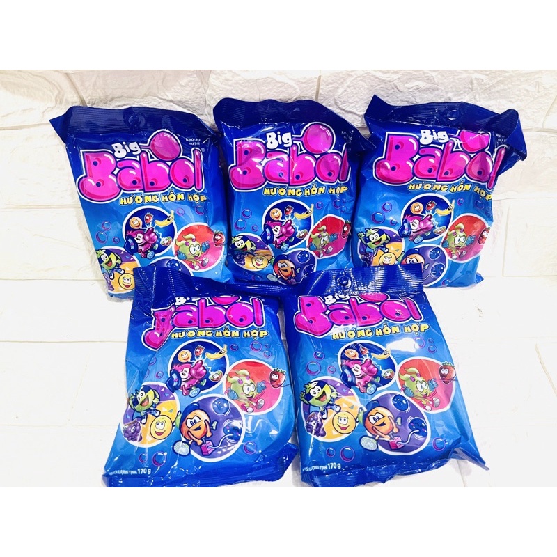 Kẹo Big Babol Hương Trái Cây Túi 380g (100 Viên)