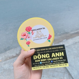 ( chính hãng) kem body collagen x3 trắng mịn 300g