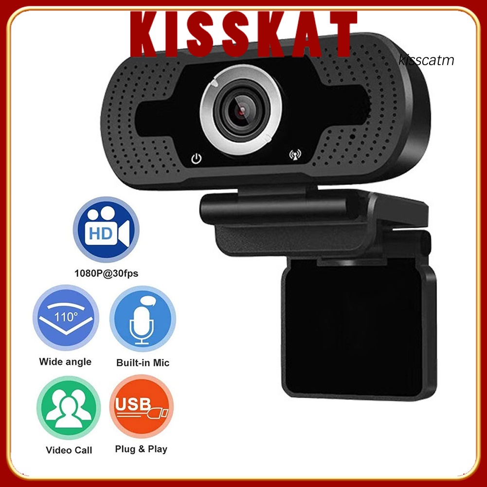 Webcam Kiss-Ws Usb 2.0 Hd 1080p Kèm Mic Cho Pc Laptop