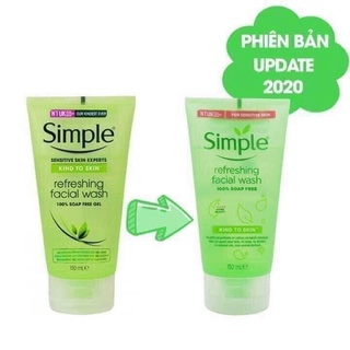Sữa rửa mặt Simple (bản mới)