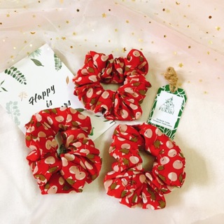 CỘT TÓC VẢI SCRUNCHIES CHERRY KÈM ẢNH THẬT