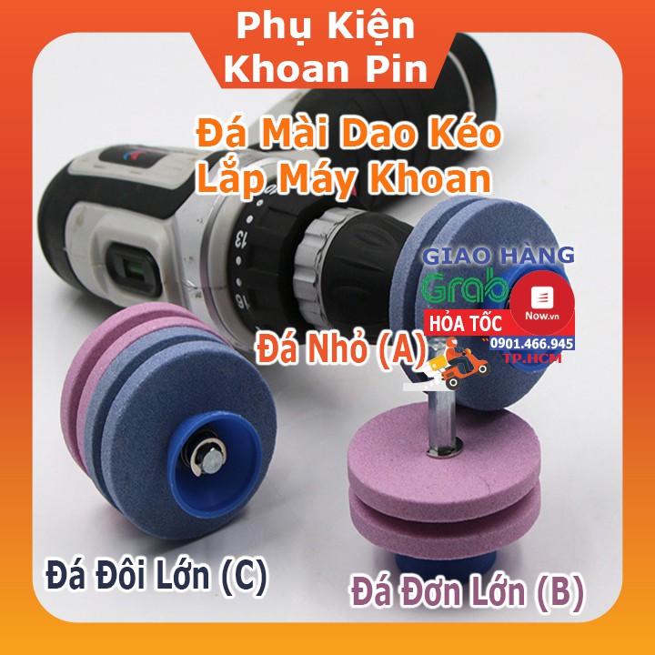 Đá Mài Dao Kéo Gắn Máy Khoan Cầm Tay (P042)