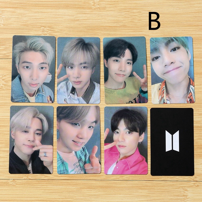 Kpop BTS Paper Photo Cards Photocard Photograph Positive and negative double-sided card