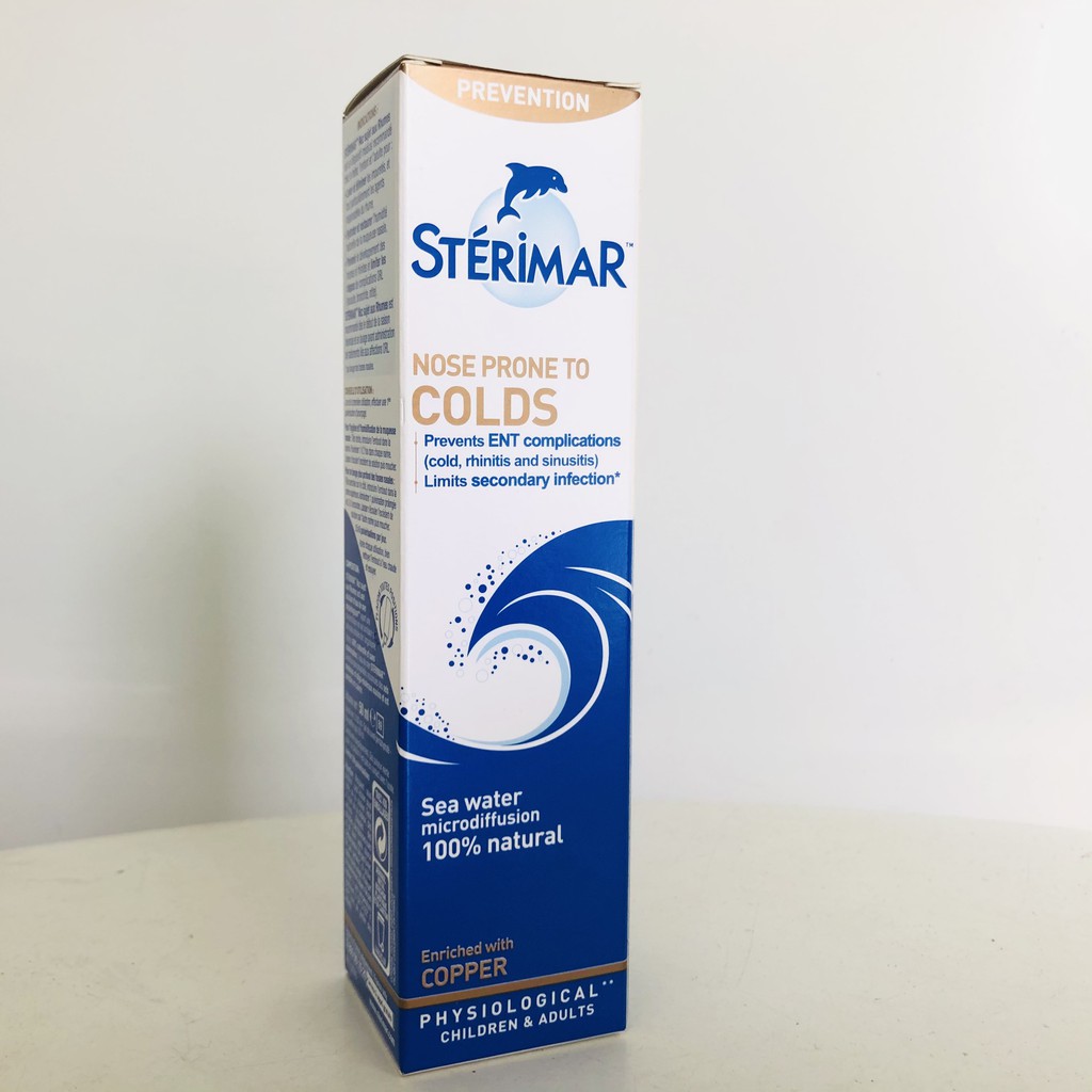 Dung dịch xịt vệ sinh mũi Sterimar Nose Prone To Colds Chai 50ml - Dành cho trẻ từ 6 tháng tuổi trở lên, yespharmacy
