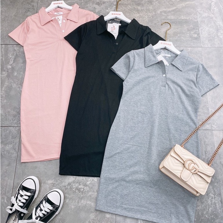 Váy polo nữ NHẬT LINH form basic ngắn tay cổ bẻ xinh xắn nhẹ nhàng - V147