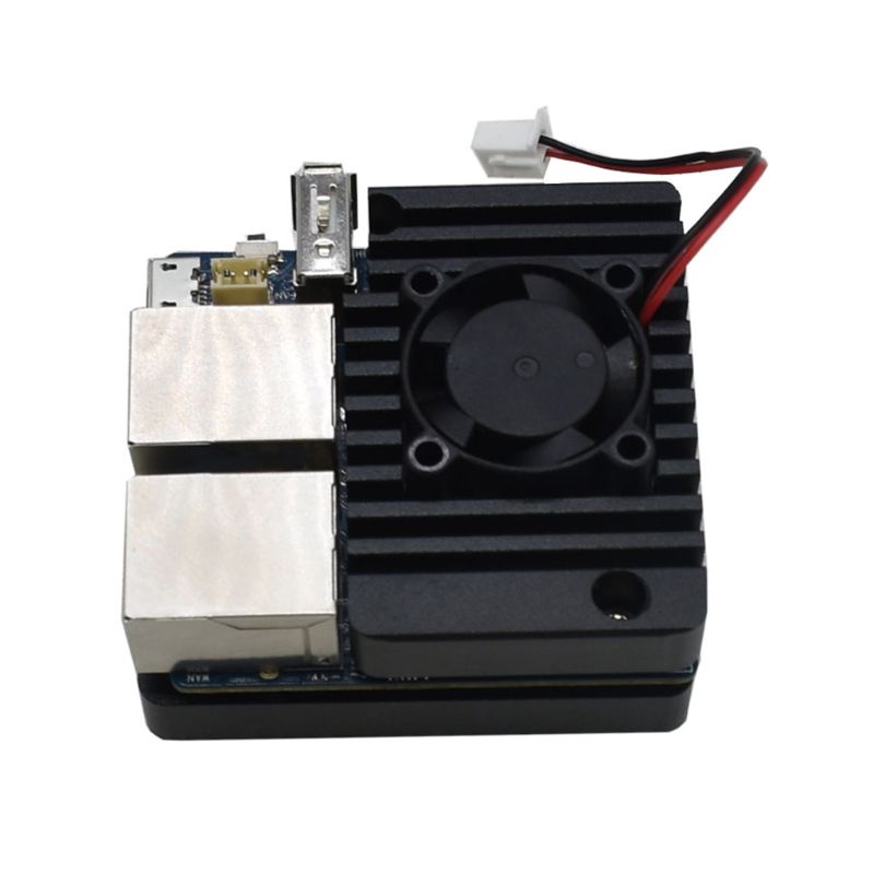 Vỏ Hợp Kim Nhôm CNC Kèm Quạt Tản Nhiệt Cho Bộ Định Tuyến Mini NanoPi R2S