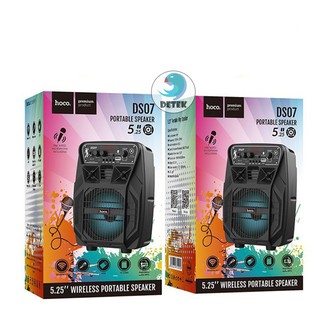 Loa Bluetooth Karaoke HOCO DS07 tặng kèm 1 micro có dây