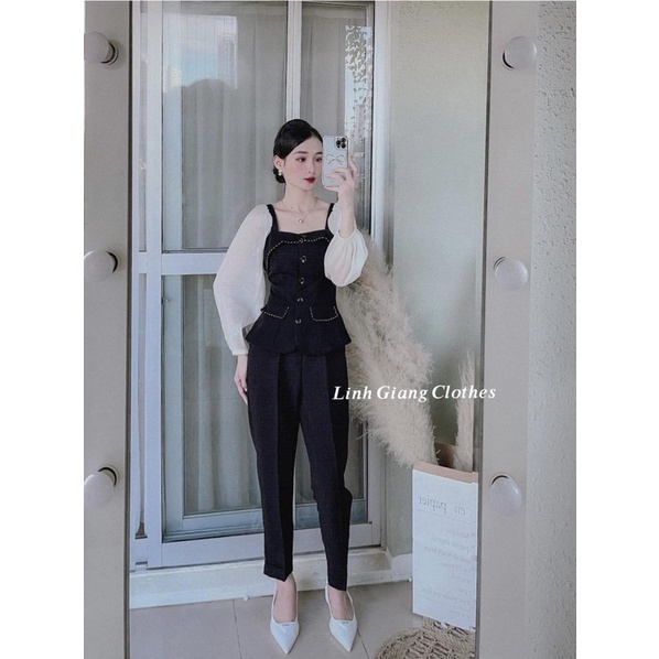 [Hàng Đẹp] Áo Umi Tay Phối Cổ Vuông, Áo Kiểu Nữ Tay Phồng Siêu Xinh Có Ảnh Thật Kèm Video | BigBuy360 - bigbuy360.vn