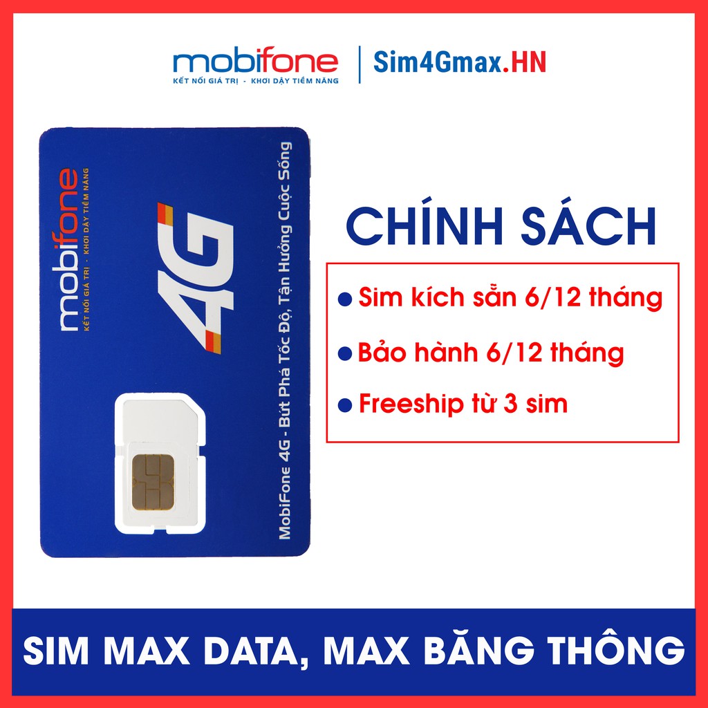 Sim 4G Wifi Max Data Max Băng Thông (1000Gb tốc độ cao 1 ngày)