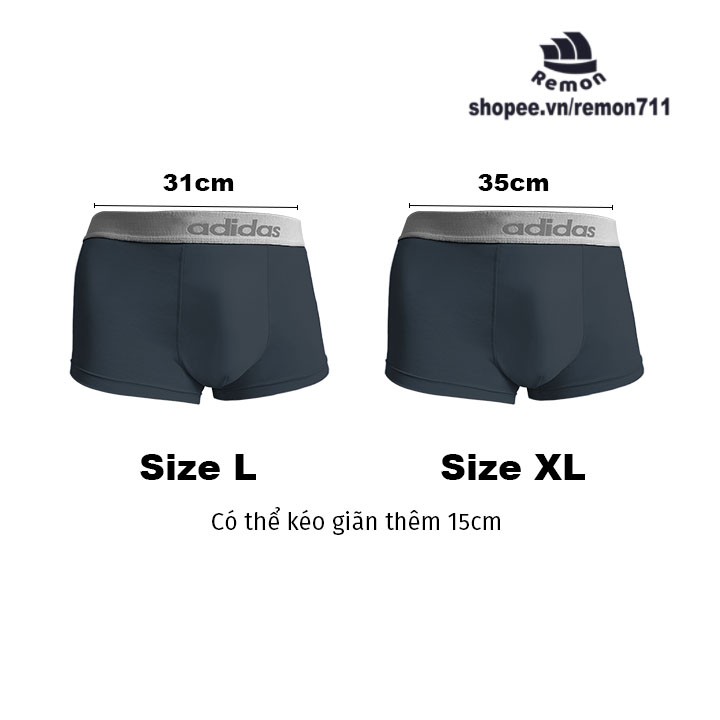 [MUA 4 TẶNG 1]Quần lót nam cao cấp Remon kiểu dáng boxer thun cotton xuất khẩu co giãn 4 chiều form bigsize từ 65kg-85kg