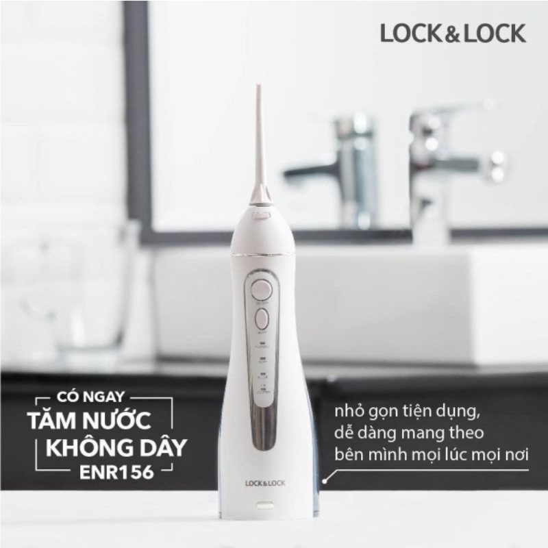 Giá rẻ kịch sàn! Tăm Nước Lock&Lock Không Dây Irrigator ENR156BLU