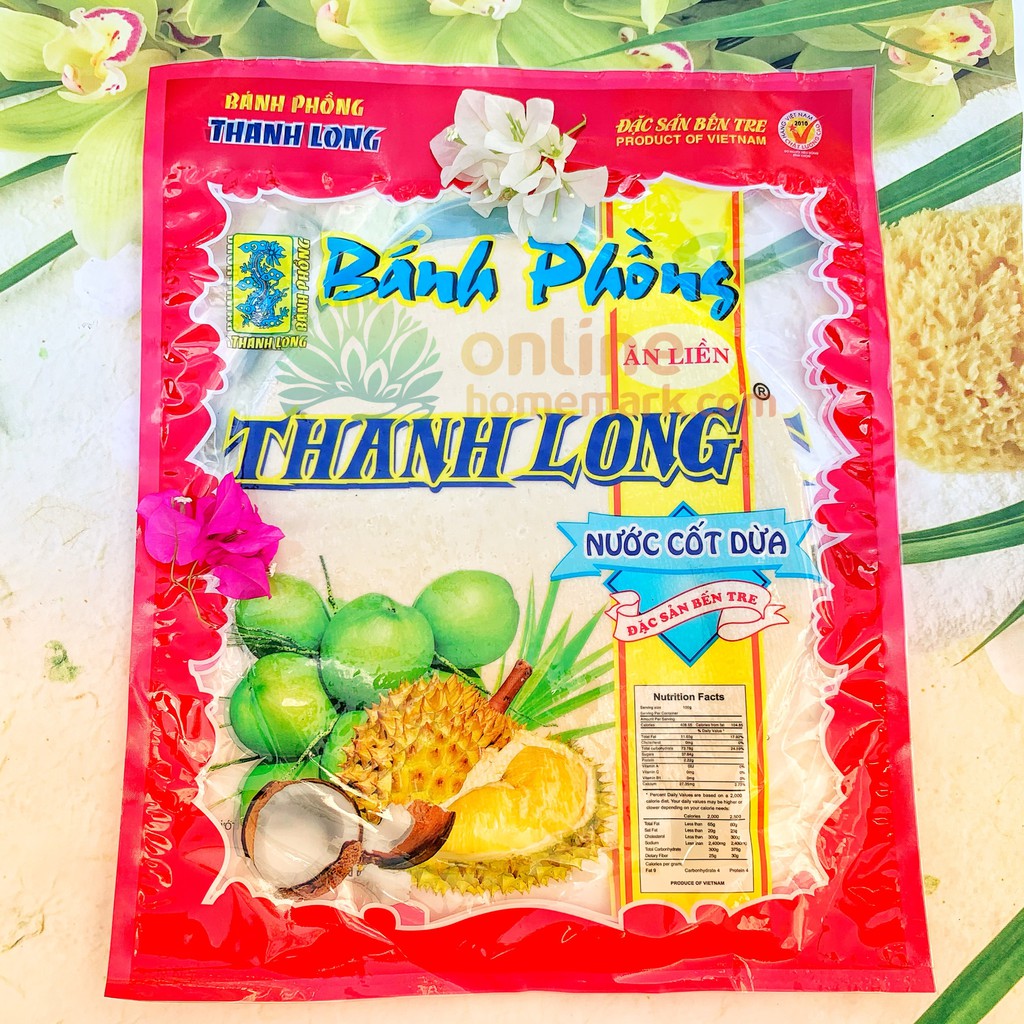 Bánh phồng sữa/lá dứa Thanh Long