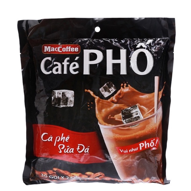 [Tân Phú] Gói lớn Cà phê PHỐ Sữa Đá 720g (30 gói x 24g) | BigBuy360 - bigbuy360.vn