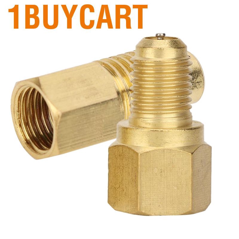 1 Cặp Đầu Nối Bằng Đồng Cho Máy Điều Hòa Xe Hơi R134Ae-1/2Acme 1/4