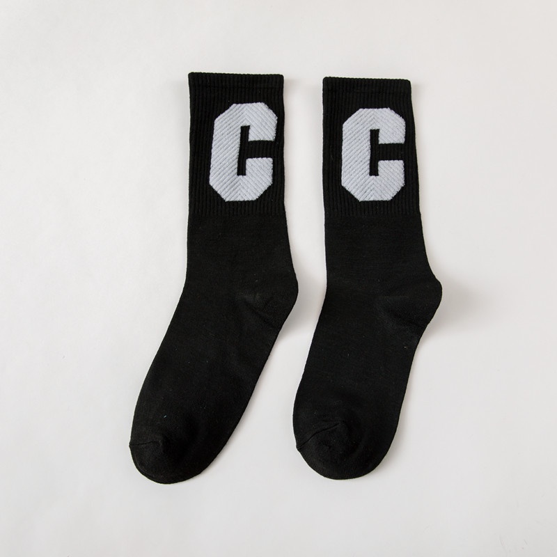 Vớ Cotton Màu Sắc Ngọt Ngào In Chữ C Đơn Giản Phong Cách Nhật Bản Thời Trang Cho Nữ