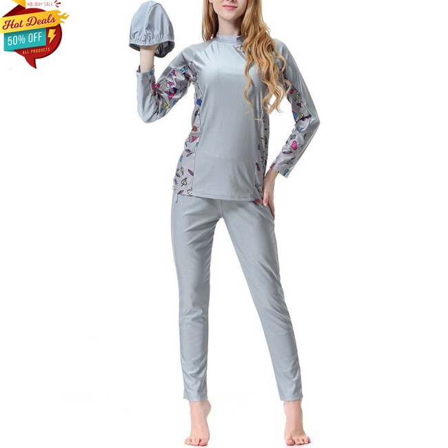 Bộ Đồ Bơi Dài Tay In Họa Tiết Gợi Cảm Cho Nữ | BigBuy360 - bigbuy360.vn