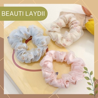 Dây buộc tóc, cột tóc scrunchies vải voan dễ thương
