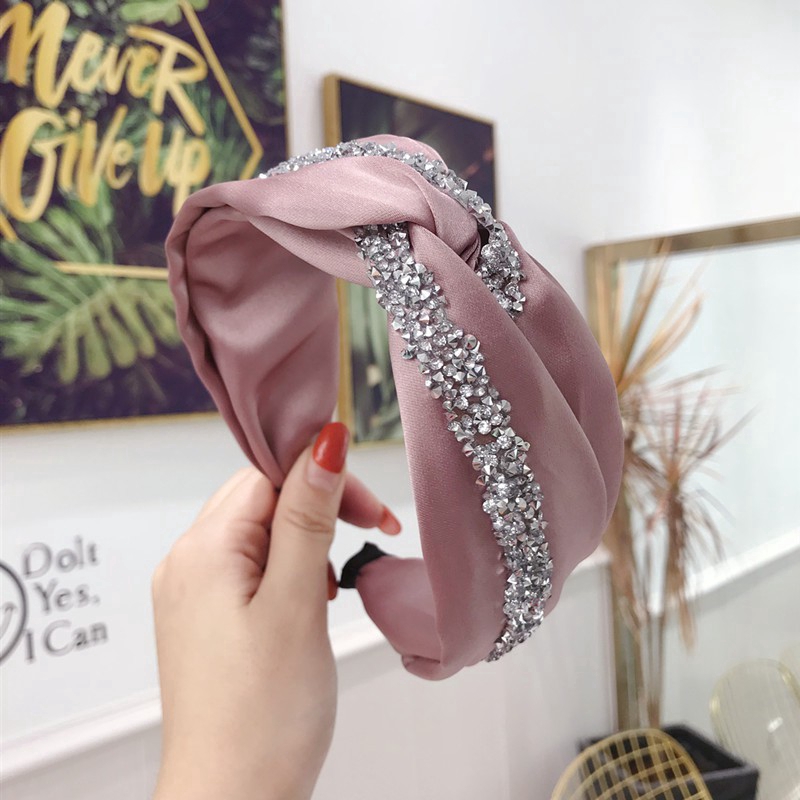 Băng đô vải đính đá phong cách Hàn Quốc dành cho nữ