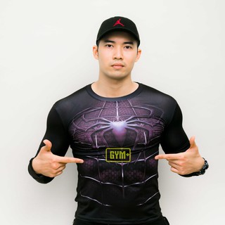ÁO BODY TẬP GYM NAM DÀI TAY - NGƯỜI NHỆN 3