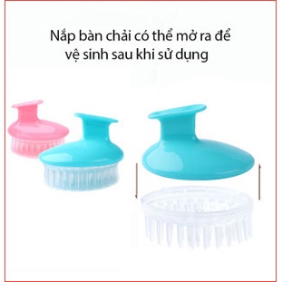 LƯỢC GỘI ĐẦU VÀ MASSAGE CẦM TAY TIỆN DỤNG VỚI CÁC RĂNG LƯỢC BẰNG SILICON MỀM ĐA NĂNG KHÔNG GÂY ĐAU RÁT DA ĐẦU