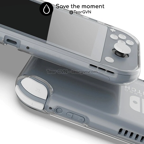 Ốp nhựa dẻo TPU và túi đựng EDC (Skull &amp; Co) cho Nintendo Switch Lite