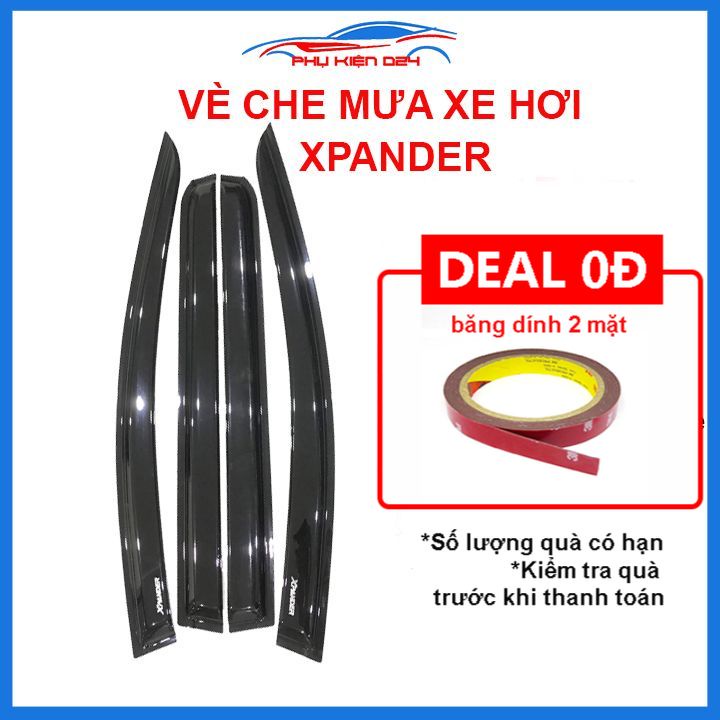 Vè mưa Xpander vè đen che mưa bảo vệ trang trí xe