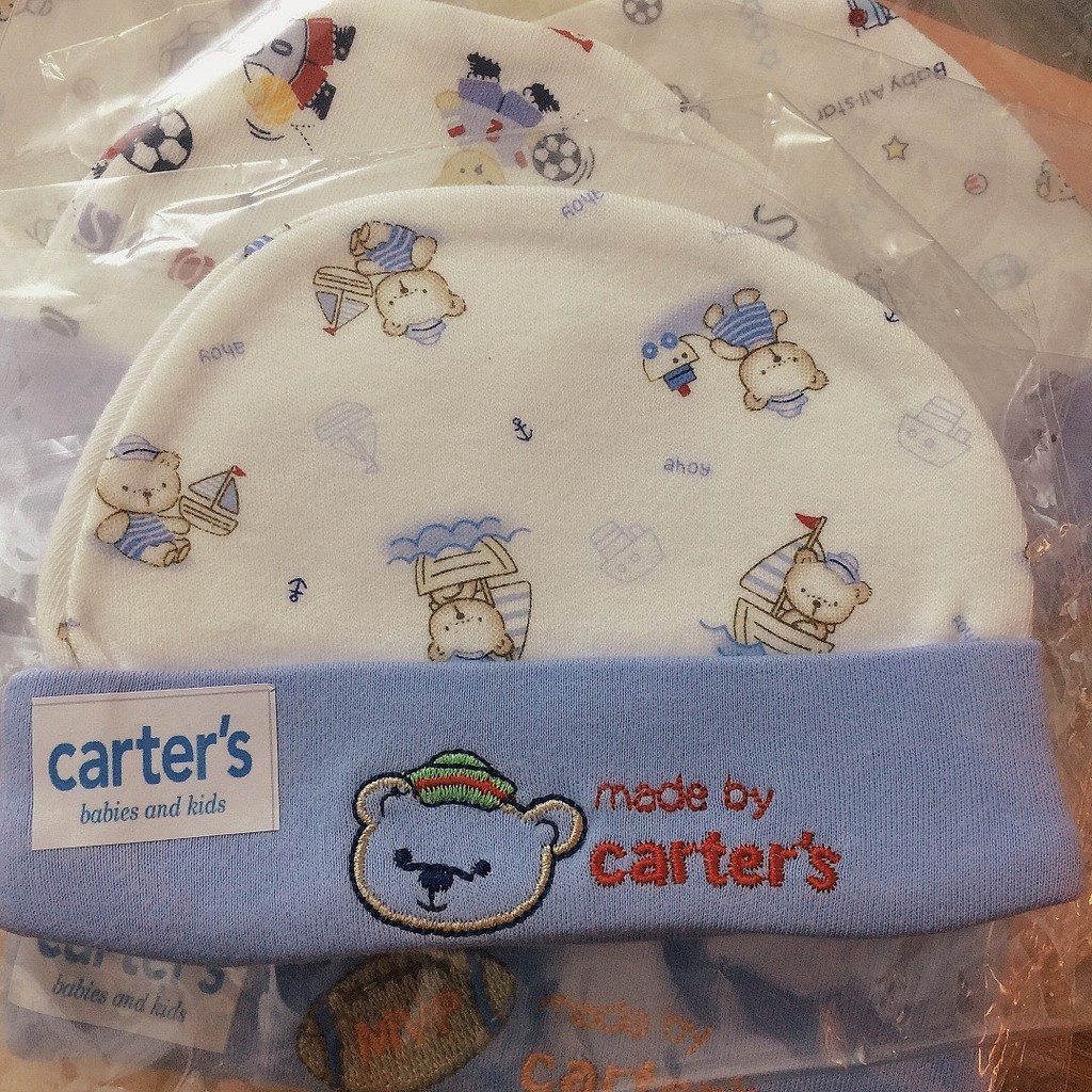 Mũ sơ sinh carter cho bé trai