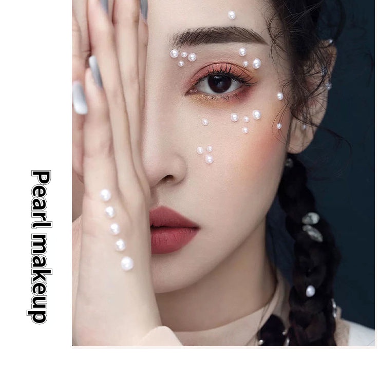 [Hàng mới về] Bộ Hạt Ngọc Trai Giả Tự Trang Điểm Kích Thước 3mm / 4mm / 5mm / 6mm