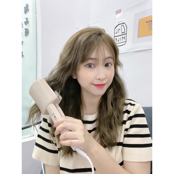Máy uốn xoăn sóng nước gốm sứ bảo vệ tóc chống bỏng tay