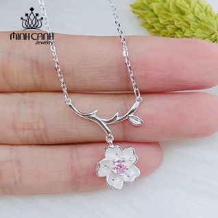 [Mã FARSBRT51 giảm 20k đơn từ 0Đ] Dây Chuyền Hoa Anh Đào Bạc - Minh Canh Jewelry