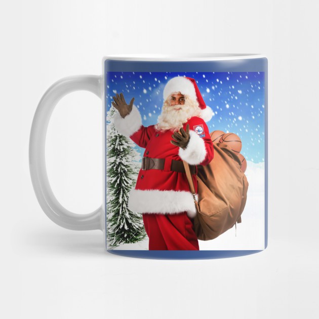 Cốc sứ uống trà cà phê in hình ông già noel