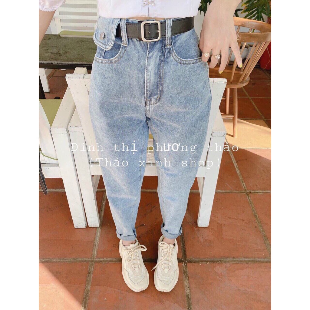 quần baggy jean phối nắp túi cực lạ đẹp xinh siêu hot hit cực cool