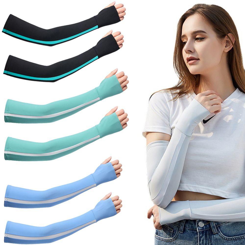 Găng Tay Chống Nắng Vải Lụa Lạnh Mỏng Bảo Vệ Cánh Tay Khi Lái Xe / Leo Núi Cho Nữ DARNELL