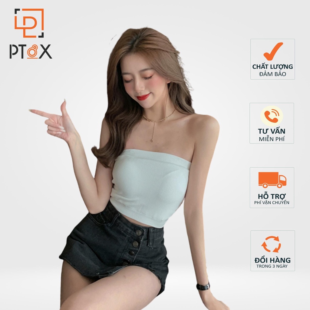 Áo quây ngực thun dáng ôm màu đen trắng siêu hot PT8X-THỜI TRANG UNISEX, áo quây ngực