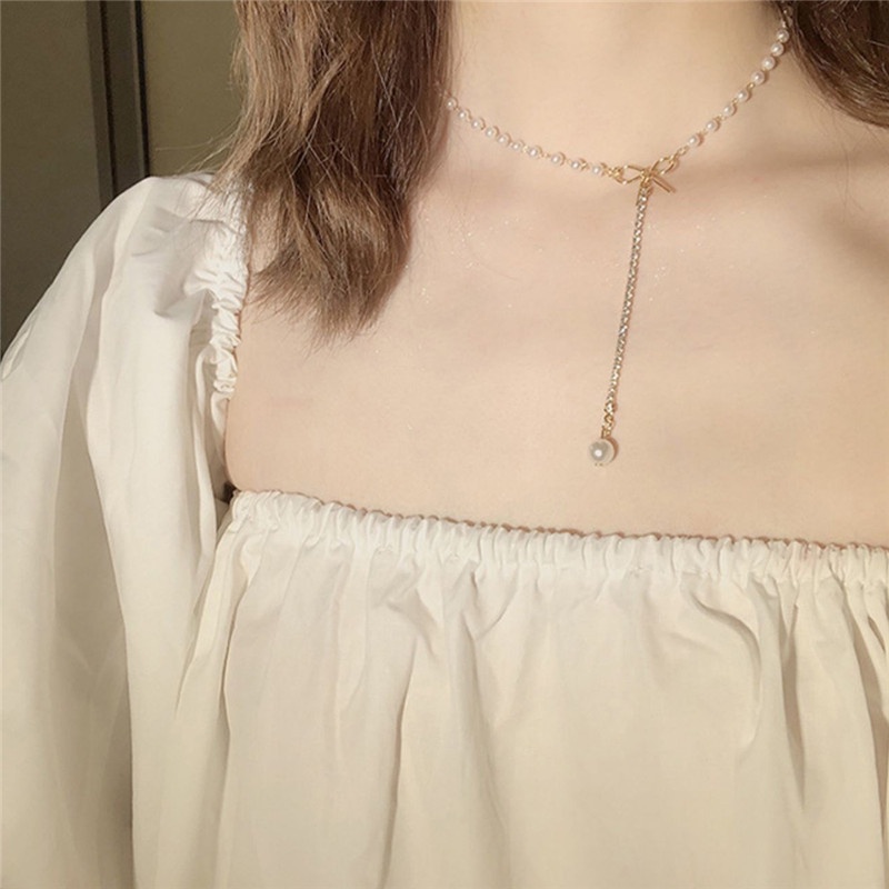 Vòng cổ Chuỗi Ngọc Trai Thanh Lịch Thời Trang Dành Cho Nữ