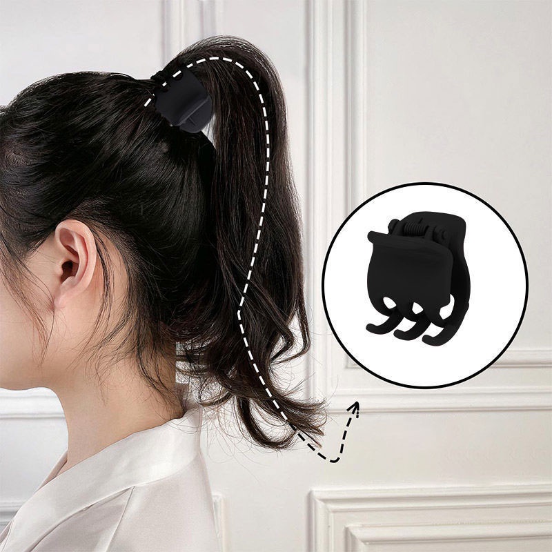 Kẹp Tóc Đuôi Ngựa Màu Đen Cỡ Nhỏ Thời Trang Mùa Hè Xinh Xắn