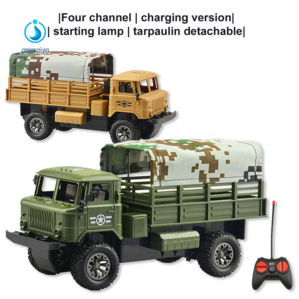 Xe tải đồ chơi điều khiển từ xa có đèn LED cho trẻ em