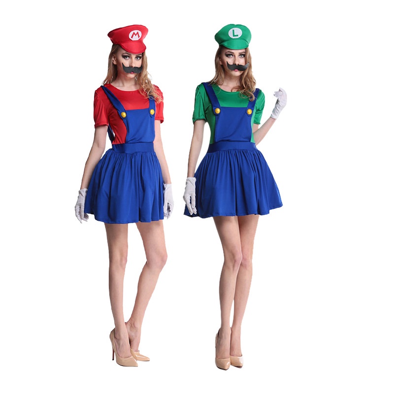 Trang Phục Hóa Trang mario Nhân Dịp halloween Dành Cho Trẻ Em Và Người Lớn