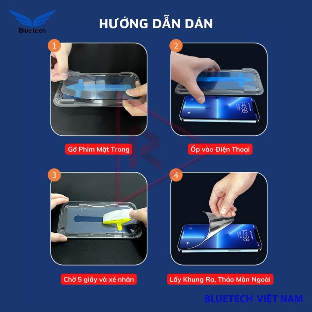 Kính cường lực tự dán iphone cao cấp dành cho 6/7/8/7plus/8plus/x/xsmax/11/11promax/12/12promax/13/13promax - Bluetech