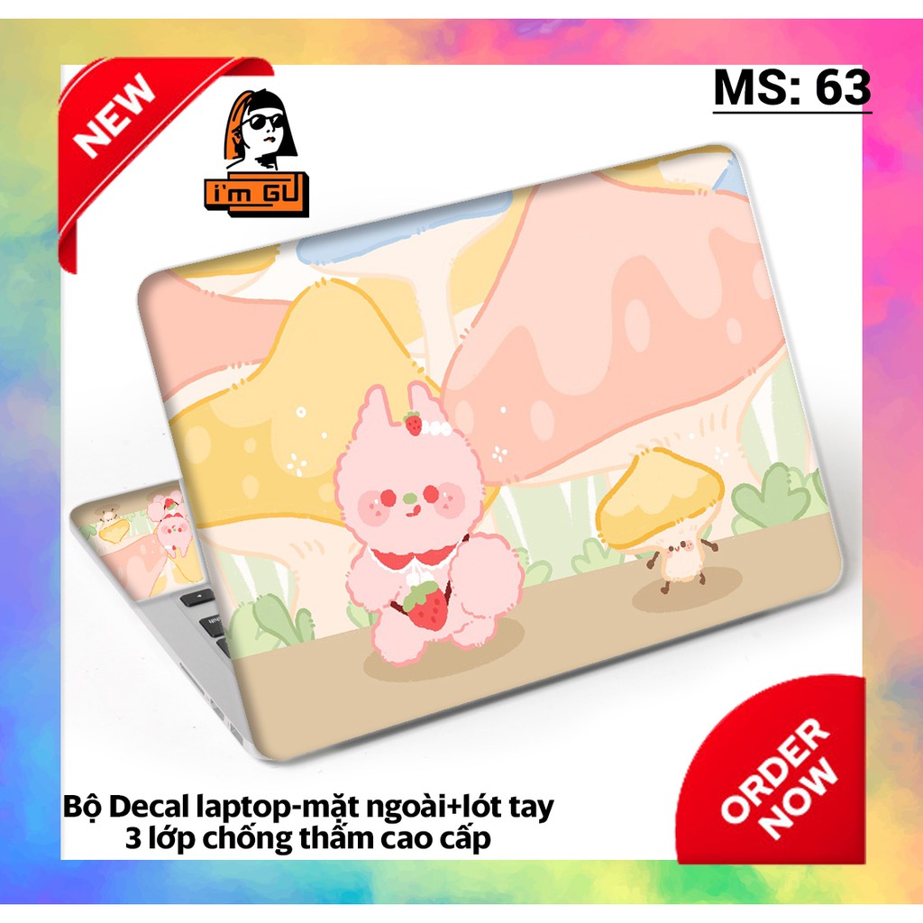 BỘ DECAL CUTE DÁN LAPTOP  Decal cao cấp 3 lớp chống thấm TẤT CẢ CÁC DÒNG MÁY MACBOOK/ACER/HP/DELL | BigBuy360 - bigbuy360.vn