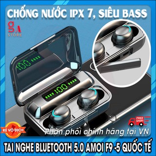 [BẢN QUỐC TẾ] Tai Nghe Bluetooth Amoi F9 Pro Max -Tiếng anh- BLT 5.0 - Freeship, Chống nước, chống ồn, có DAC Siêu BASS